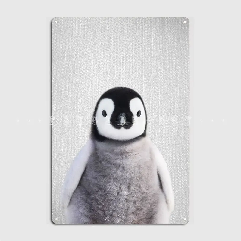 

Baby Penguin Colorful Poster Metal Plaque Plaques Printing Kitchen Cinema Kitchen Tin Sign Posters