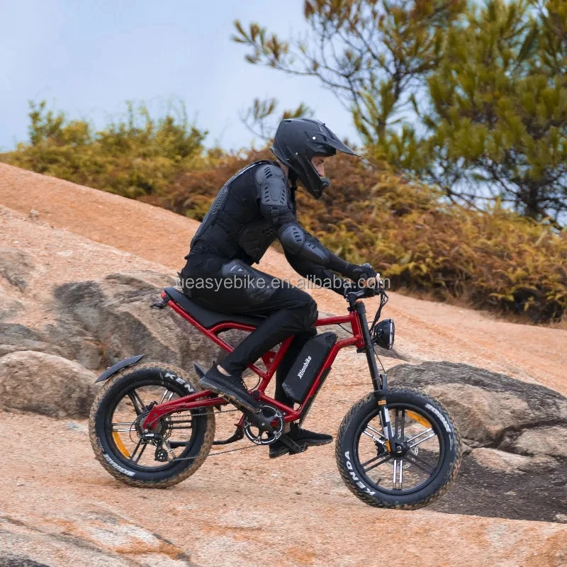 Электрический гибридный велосипед в стиле ретро толстая шина 20-дюймовый