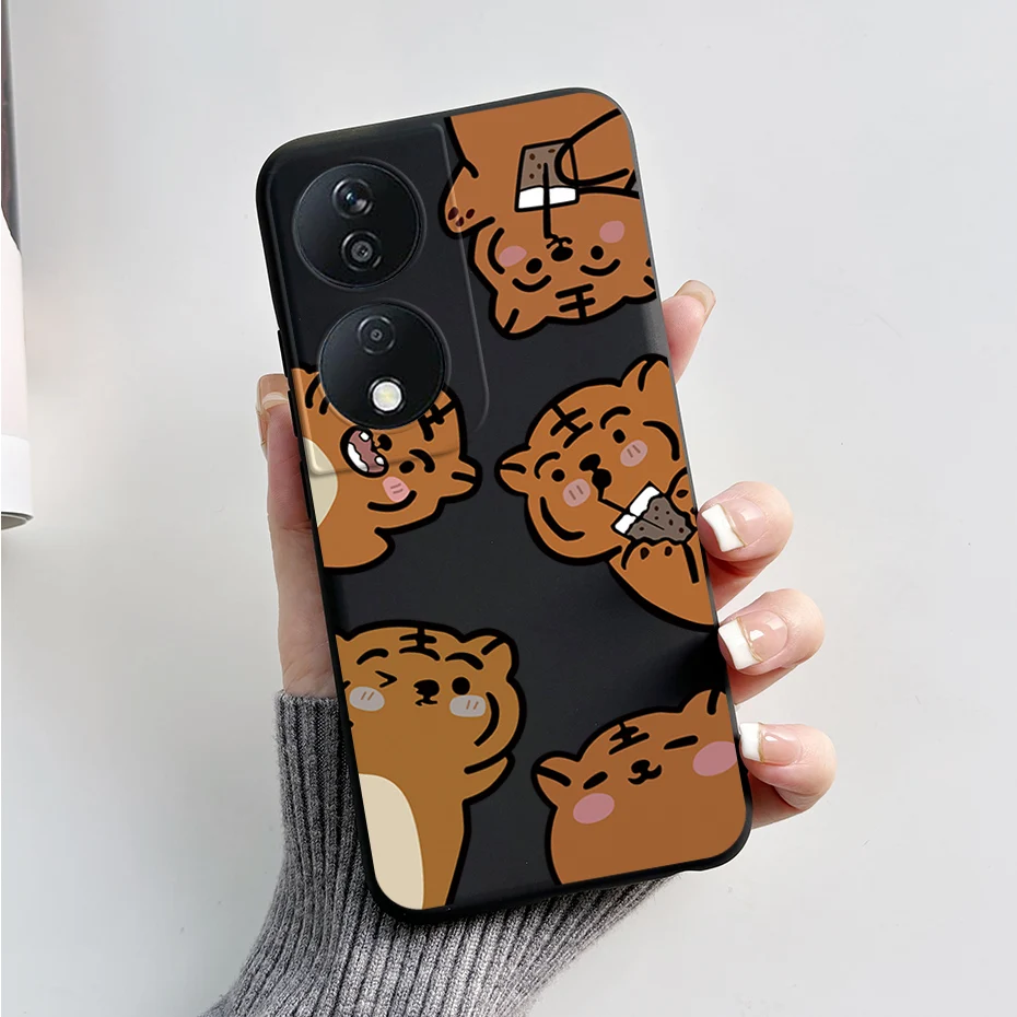 Умные Чехлы для Honor 90 силиконовый мягкий чехол с цветочным рисунком астронавта