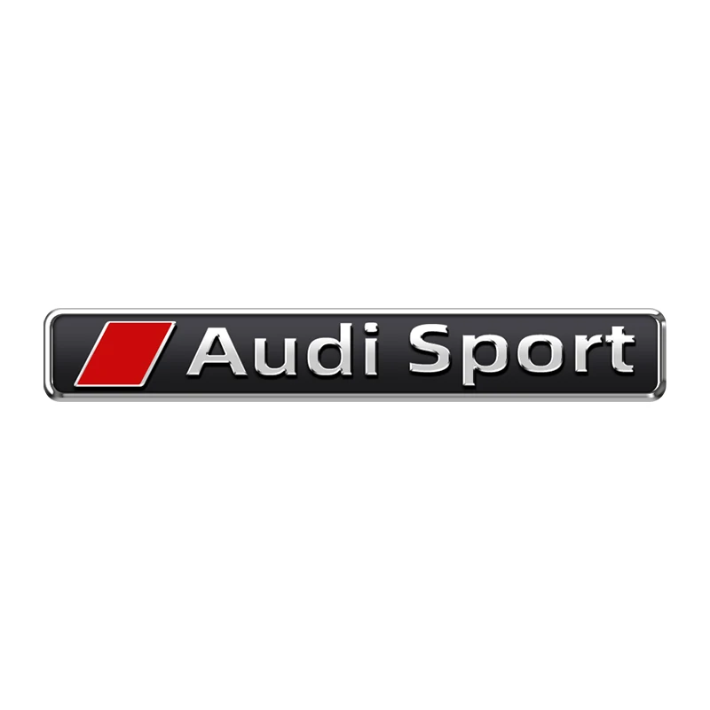 

3d-значок из АБС-пластика для Audi Sport, декоративная наклейка на задний багажник автомобиля, эмблема бокового корпуса, крыла для Audi A4, B5, B6, B7, A3, 8P, 8 В, A5, A6, C6, 4F, A1 S