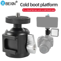 bexin hk25 mini ball head aluminum alloy lightweight portable external cold boot groove suitable for slr camera tripod