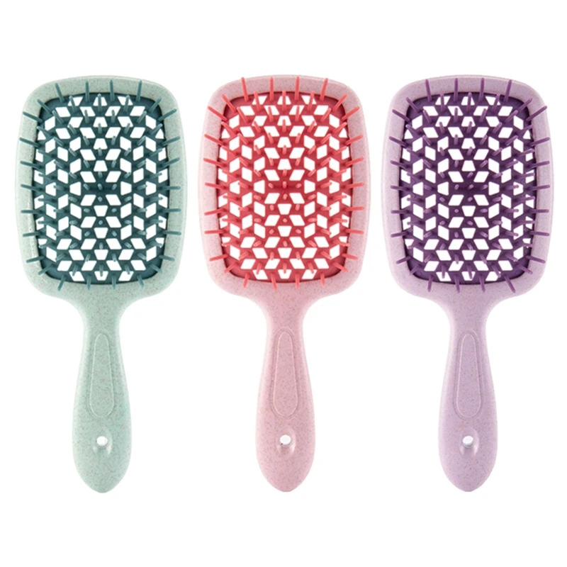 

Wide Teeth Air Cushion Combs Women Scalp Massage Comb Hair Brush Hollowing Out Hairdressing Tool