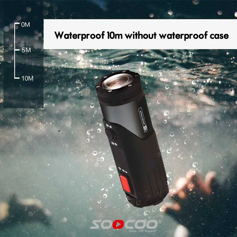

Экшн-камера SOOCOO S20 + 4K с поддержкой Wi-Fi и креплением на голову