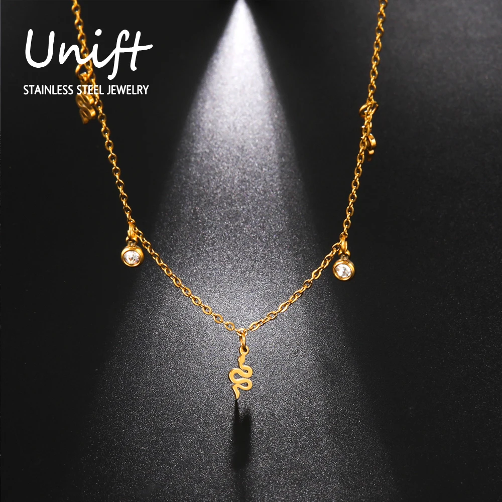 Unift лакомство Изящная подвеска Звезда Луна ожерелье темпераментное с цепочкой до