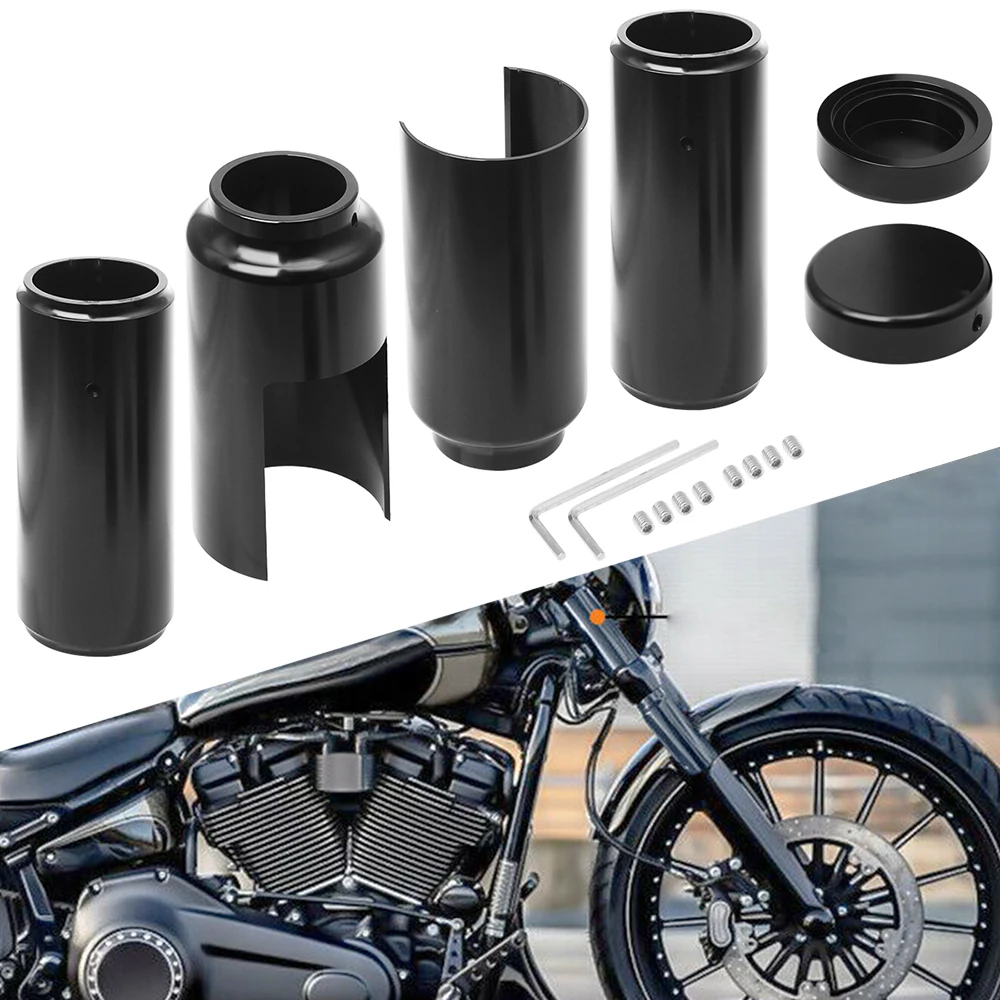 

6 шт., чехлы для вилки мотоцикла Dyna fxd Street Bob low Rider 2006-2017
