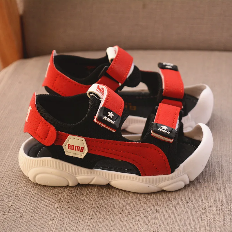 

Toddlers Boys Girls Sandals Summer Children Beach Shoes Kids Fashion Sandals Cross-tied Anti-sliperry Soft Simple Beach Sandals