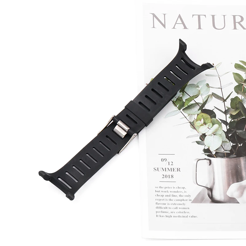 Rubber strap for SUUNTO T series T1 T1C T3 T3C T3D T4C T4D men's and women's strap watch accessories