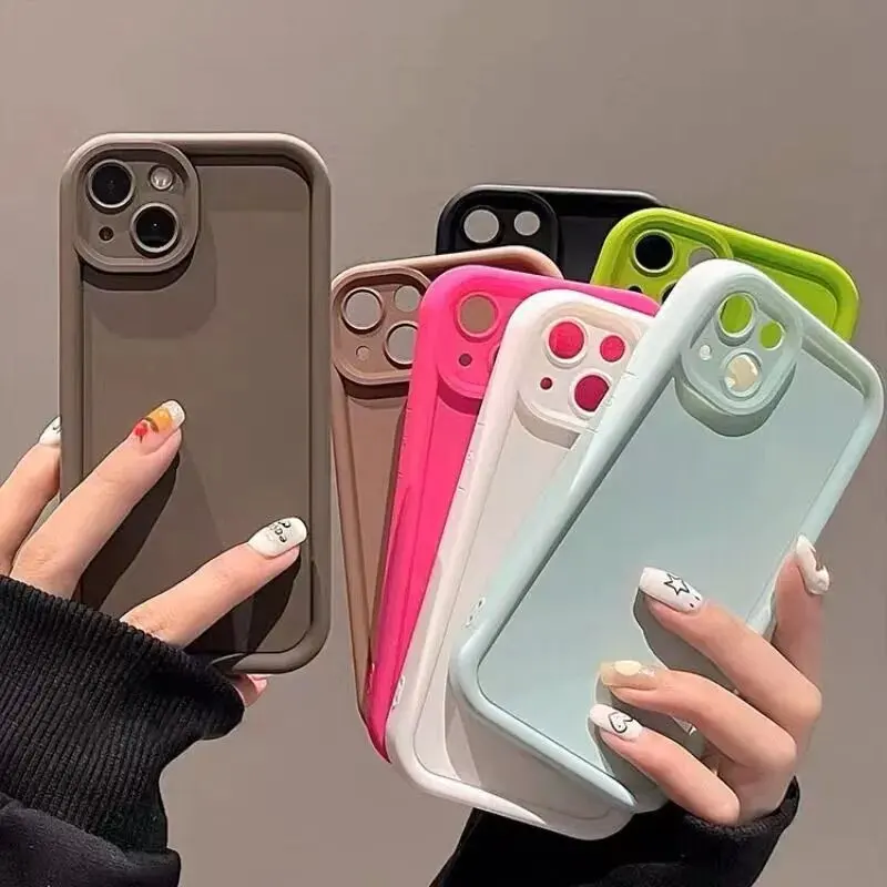 Сплошной цвет чехол для телефона Vivo Y27 Y22 Y36 Y22S Y78M Y33T Y33 Y77T Y33S Y35 Y53S Y20s Y93 Y93S Y91C V27