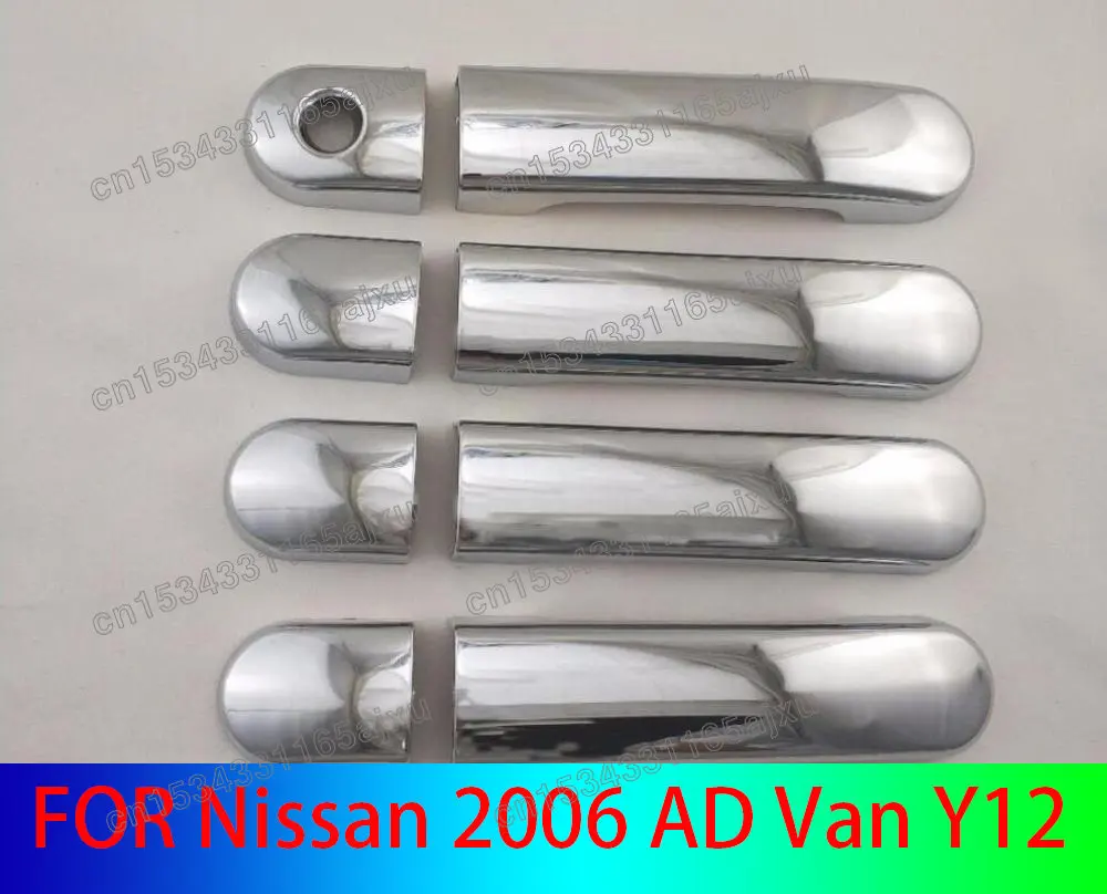

Chrome Door Handle Cup Bowl Cover Trim Sticker Accessories Stickers Car Styling FOR Nissan 2006 AD Van Y12
