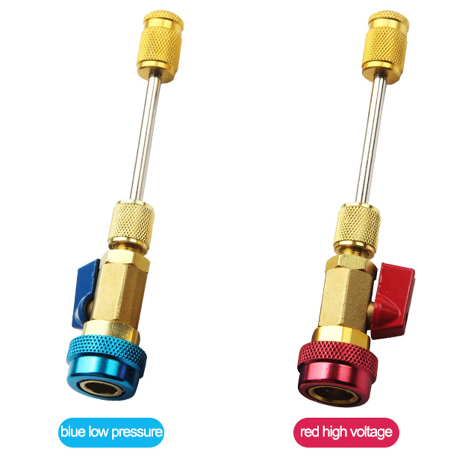 

Инструмент для удаления сердечника клапана переменного тока R134a, инструмент высокого давления (красный) и низкого давления (синий), инструме...