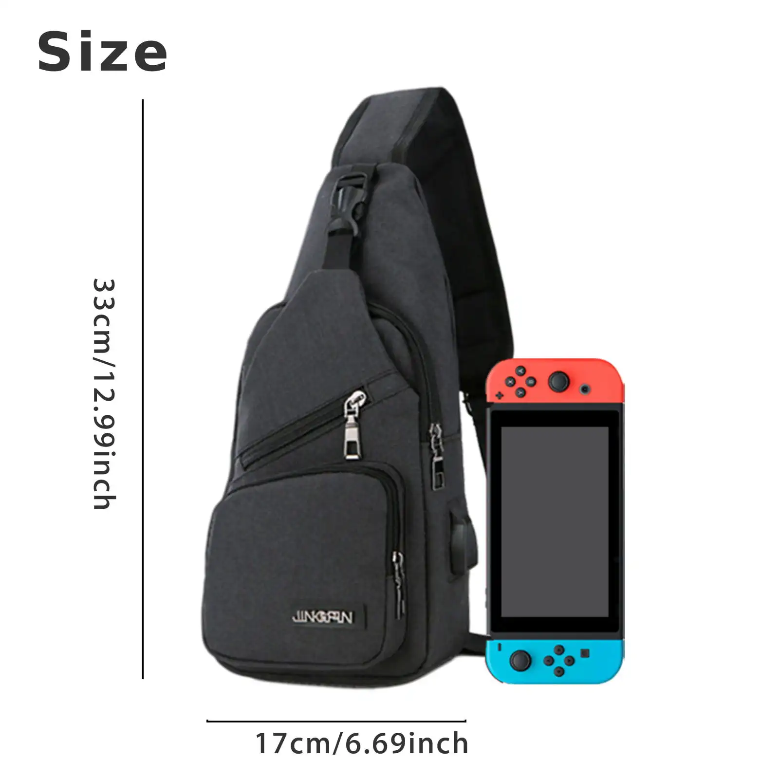 Sling Backpack, Chest Shoulder Bag, Multipurpose Crossbody Purse for Men and Women, Anti Theft Outdoor Chest Bag, Travel Hiking