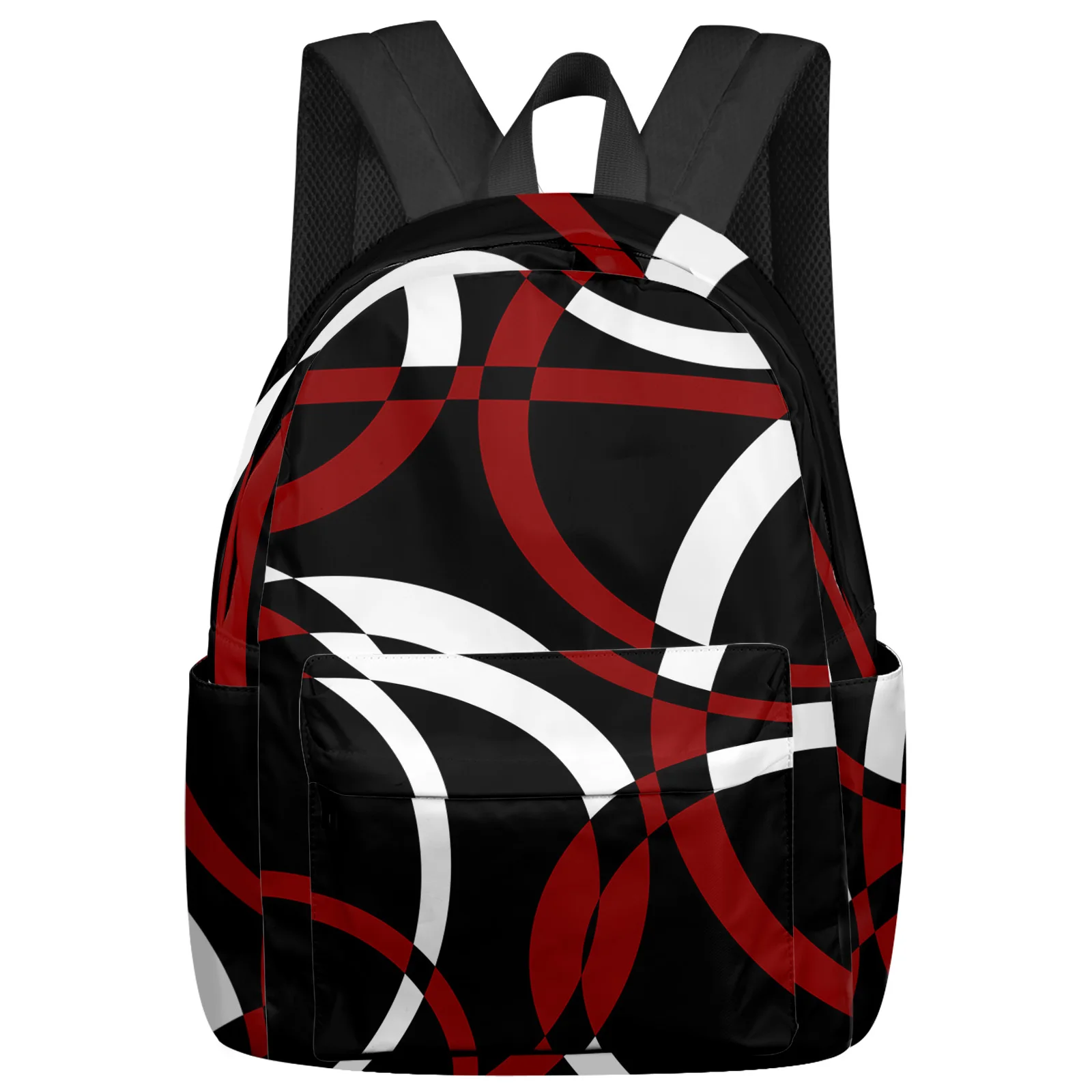 

Geometric Abstract Modern Art Red Backpacks Teenagers Student School Bags Laptop Backpack Men Women Female Travel Mochila