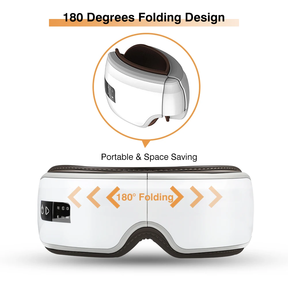 Умная Защитная Подушка Вибрационный Массажер Для Глаз Горячий Компрессор Bluetooth