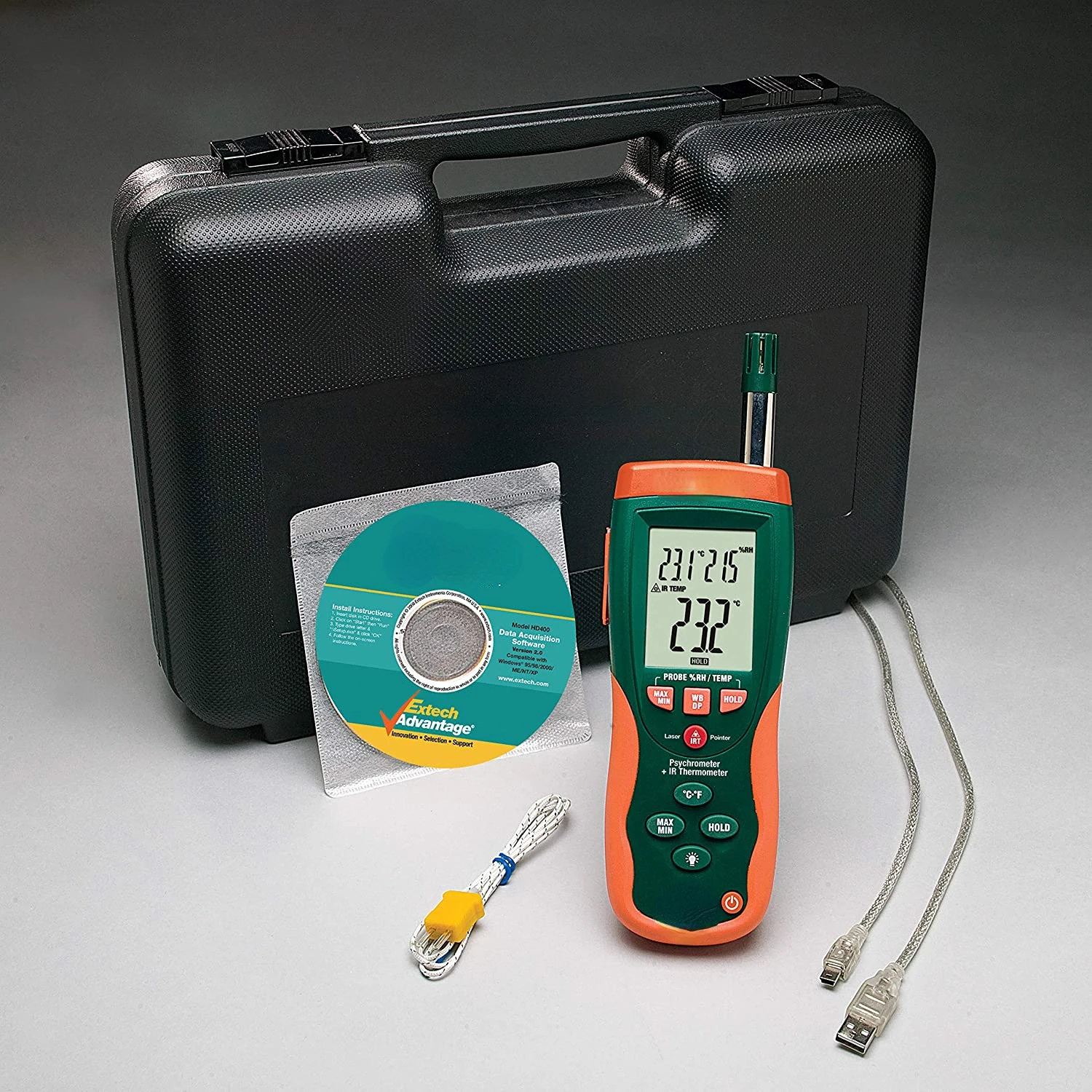 -PSYCHROMETER с 30:1 инфракрасным термометром