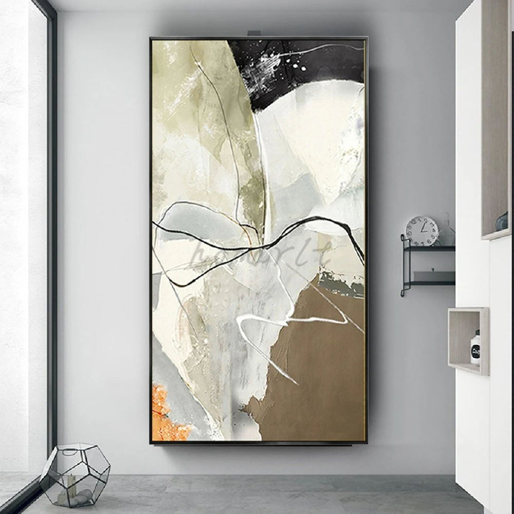 

Modern Abstract Original Oil Painting Handmade Simple Texture Canvas Poster Wall Art Picture For Living Room Home Decor Artwork