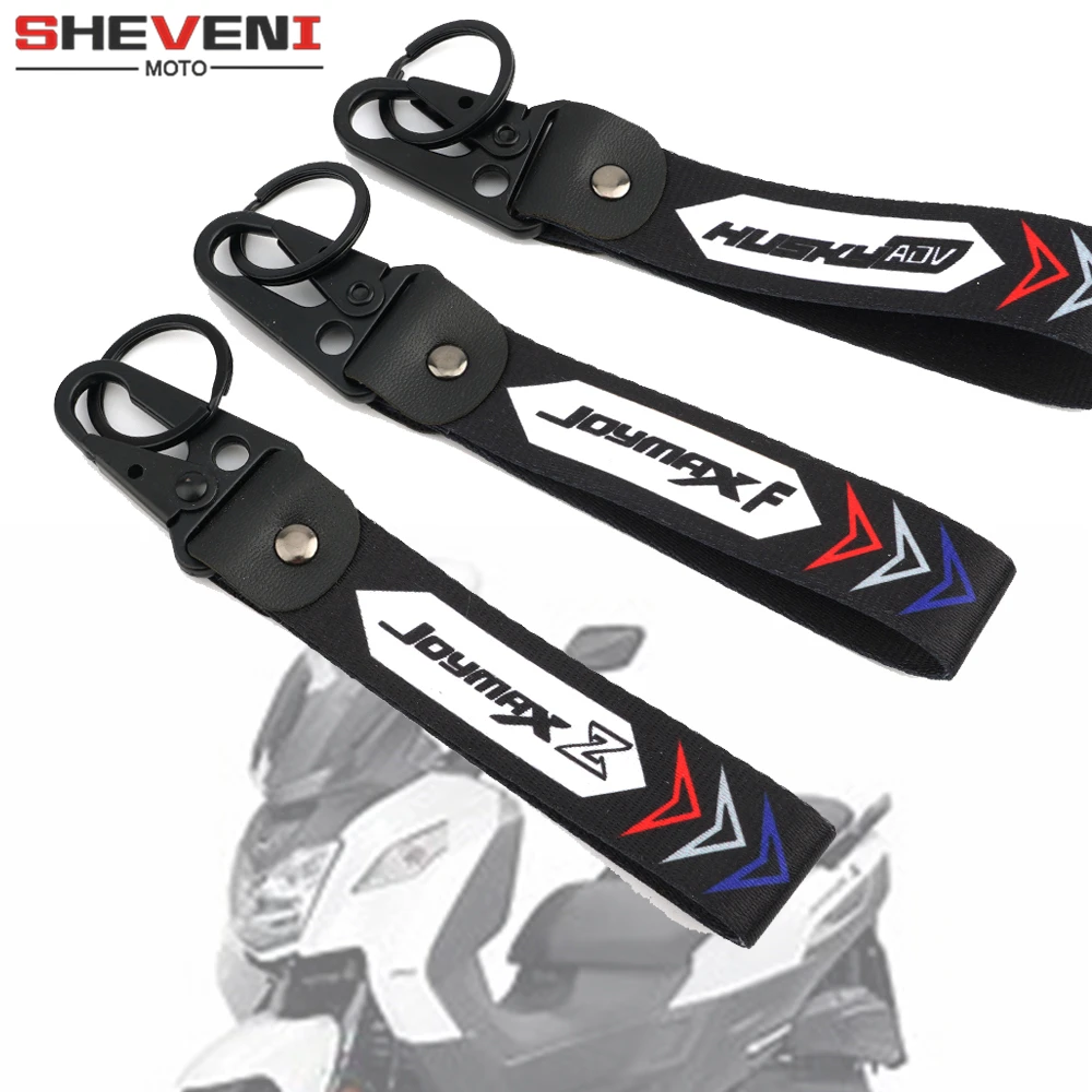 

Keyring Keychain For SYM Joymax Z/F JOYMAX 300 Z300 Husky Adv Motorcycle High Quality Embroidery Key Ring Chain