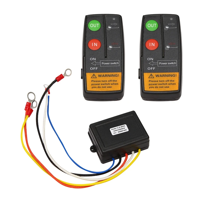 

24V 50Ft Auto Wireless Console Winch Remote Control Car Manual Transmitter Button Console For Car Atv Suv Truck
