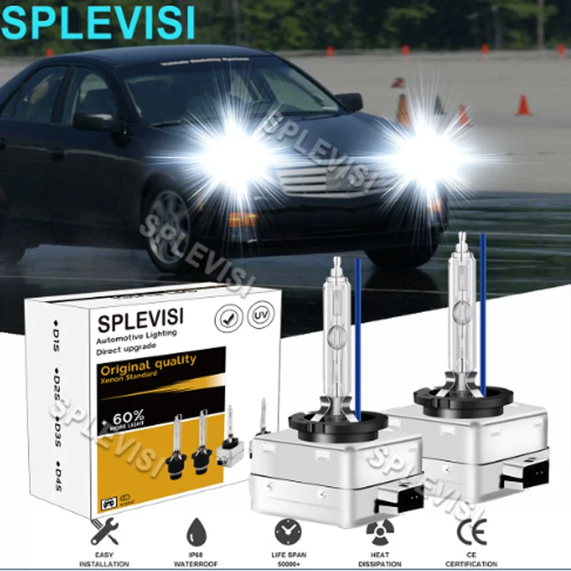 

2x 6000K White D1S HID Headlight Low Bulbs For Cadillac CTS 2003-2007 Cadillac SRX 2004-2009 Chrysler 300C 2005-2010