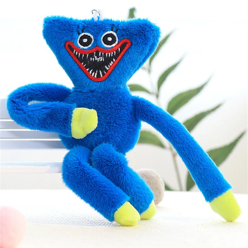 

20cm Huggy Wuggy Plush Hague Vagi Soft Stuffed Toy Poppy Playtime Key Pendant Kawaii Cute Pattern Peluche Christmas Gift