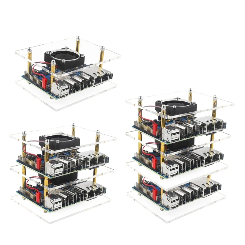 

Acrylic Case Box for OrangePi 5 Transparent Enclosure 1/2/3 Layers