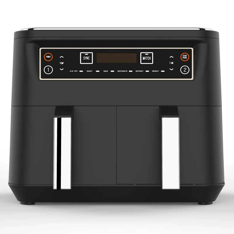 

smart custom Multi function oil free oven cooker double pot air fryer digital without oil dual air fryers