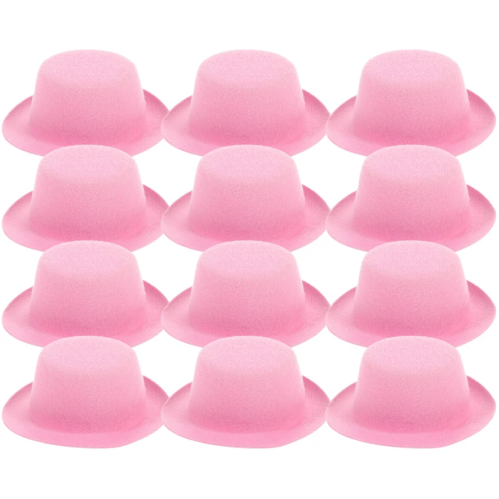

12Pcs Cloth Cowboy Hats Miniature Hat Decor Mini Cowboy Caps Miniature Hats Tiny Hats