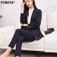 m 5xl womens suit high quality office jacket pants two piece set 2022 spring and autumn commuter professional wear elegant