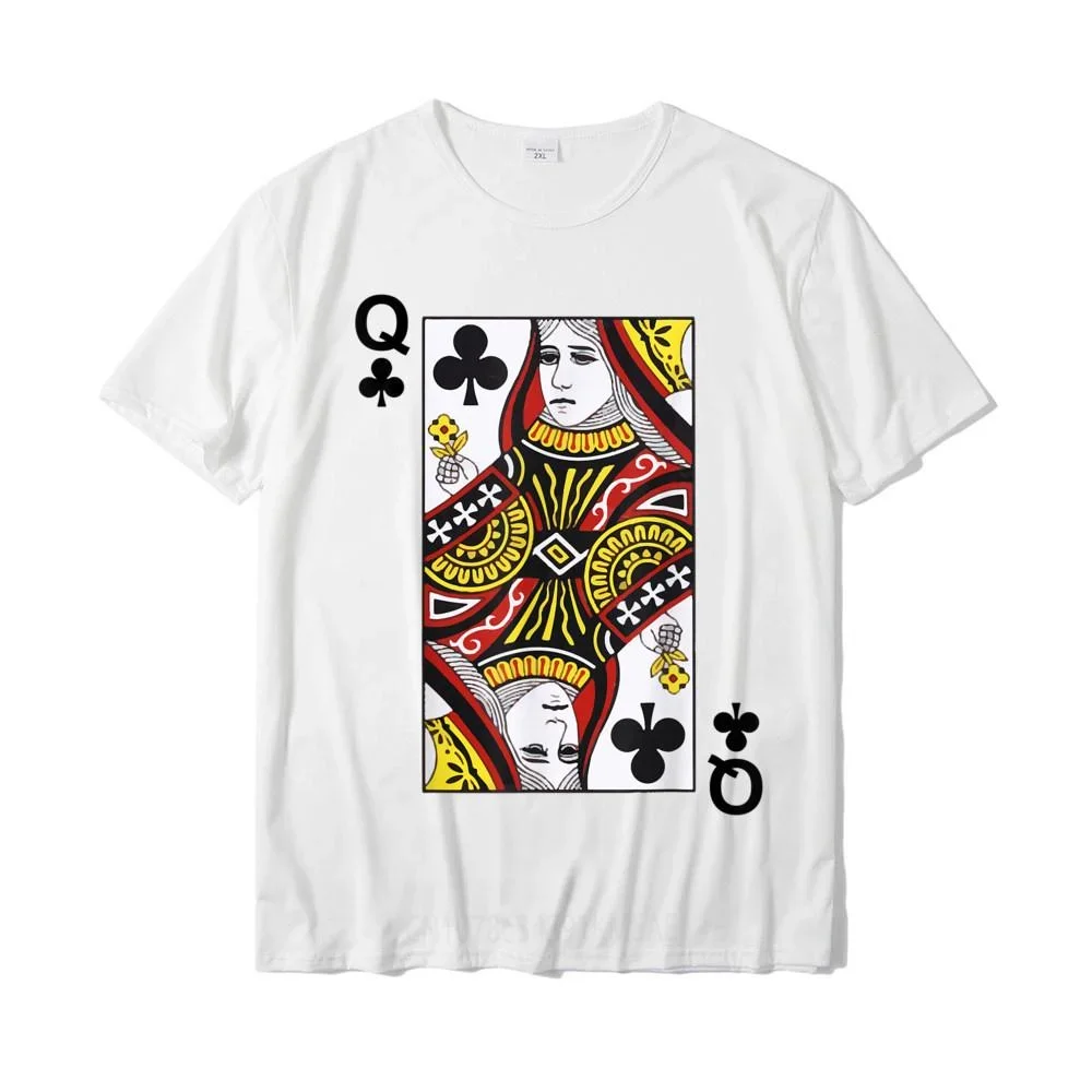 Футболка с принтом &quotКоролева клубов&quot &quotблэкджек&quot &quotИгральные карты&quot
