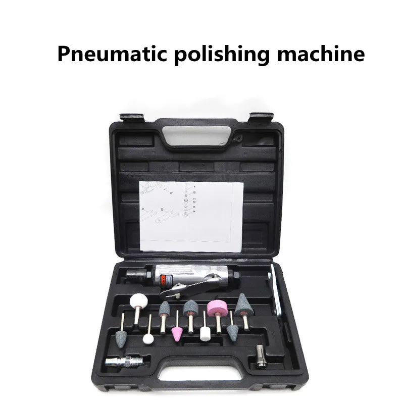 Die Grinder Grinding Polish Kit 1/4 Air Grinder Mill Engraving Tools Kits Pneumatic Polishing Machine