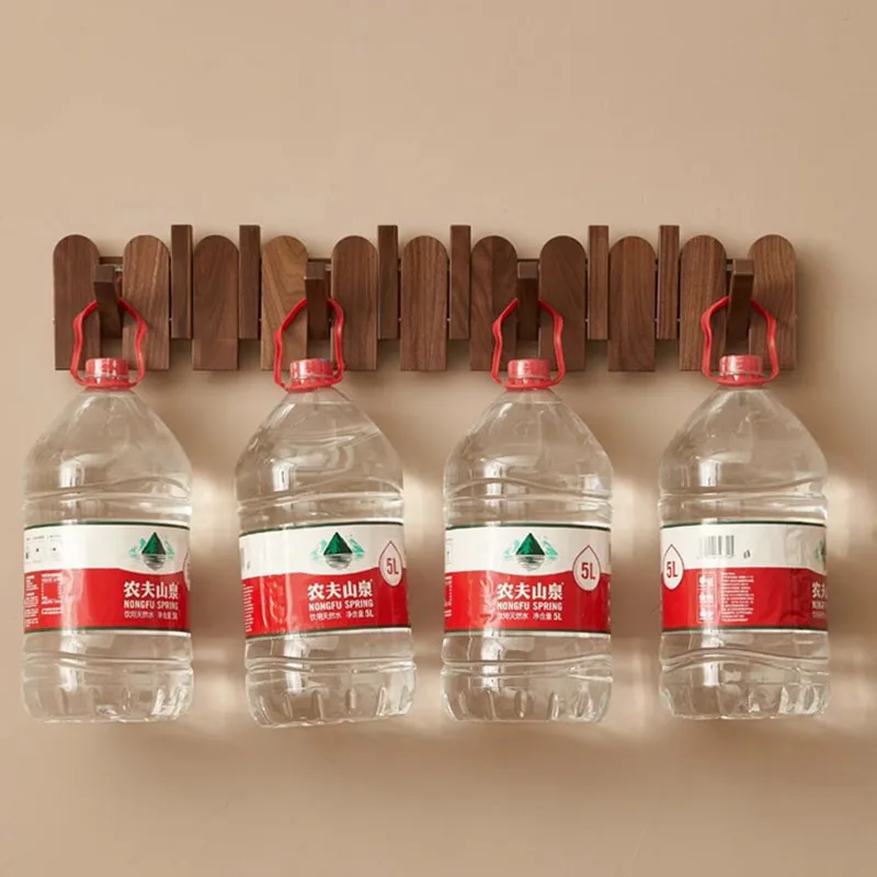 Стеллаж для пальто в скандинавском стиле деревянный комнатный органайзер