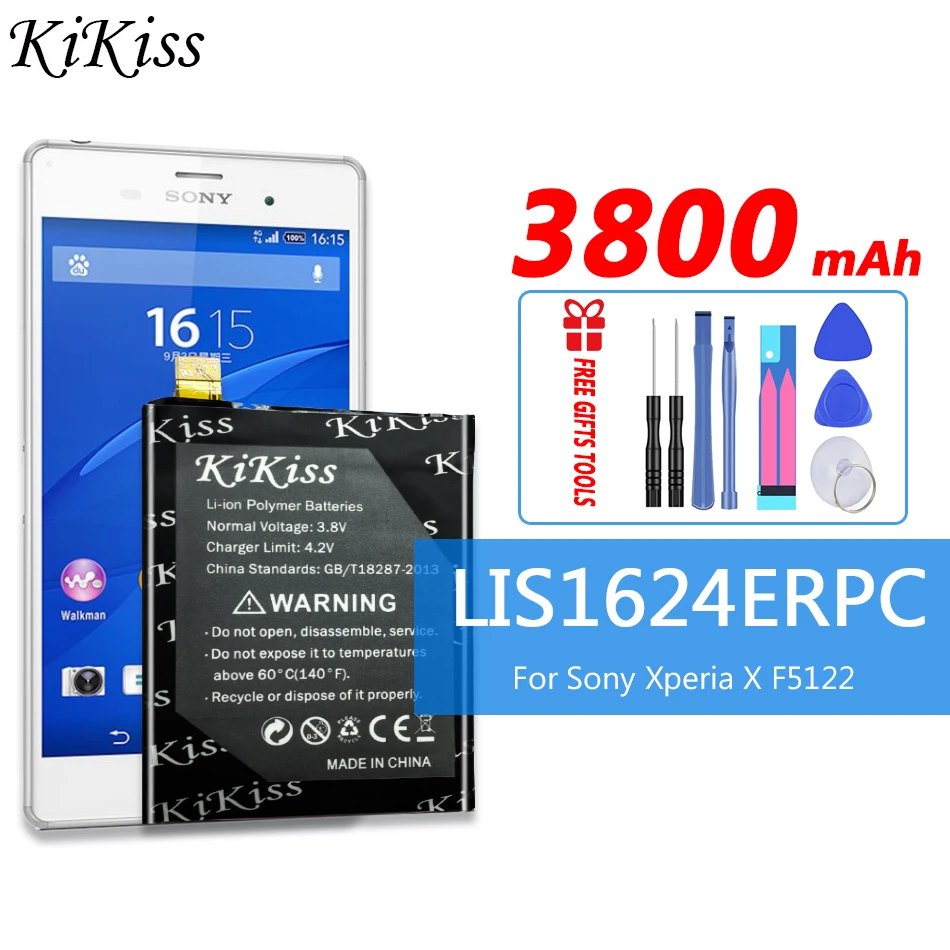 

3800mAh LIS1624ERPC для SONY Xperia X Performance F8132 мобильный телефон аккумулятор большой емкости