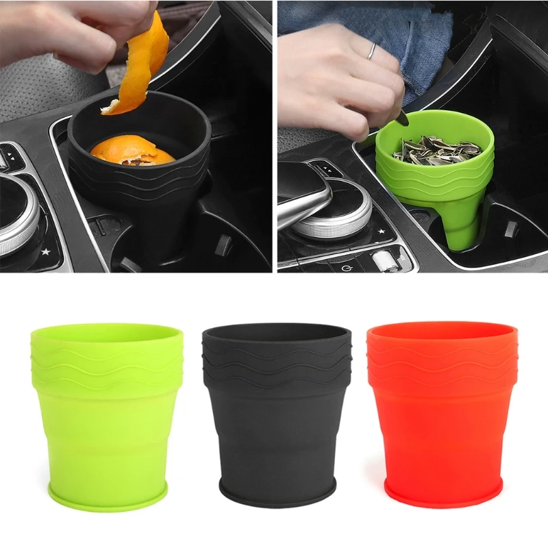 

Direct Wind Car Trash Can Garbage Can Car Wash Telescopic Bucket Foldable Trash Organizer Garbage Holder 3 Colors Choose