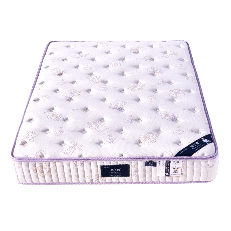 

Hot Sale coconut palm mattresses for children spine protection pocket spring coil bed mattress latex 1.2m 1.5m spring mattress