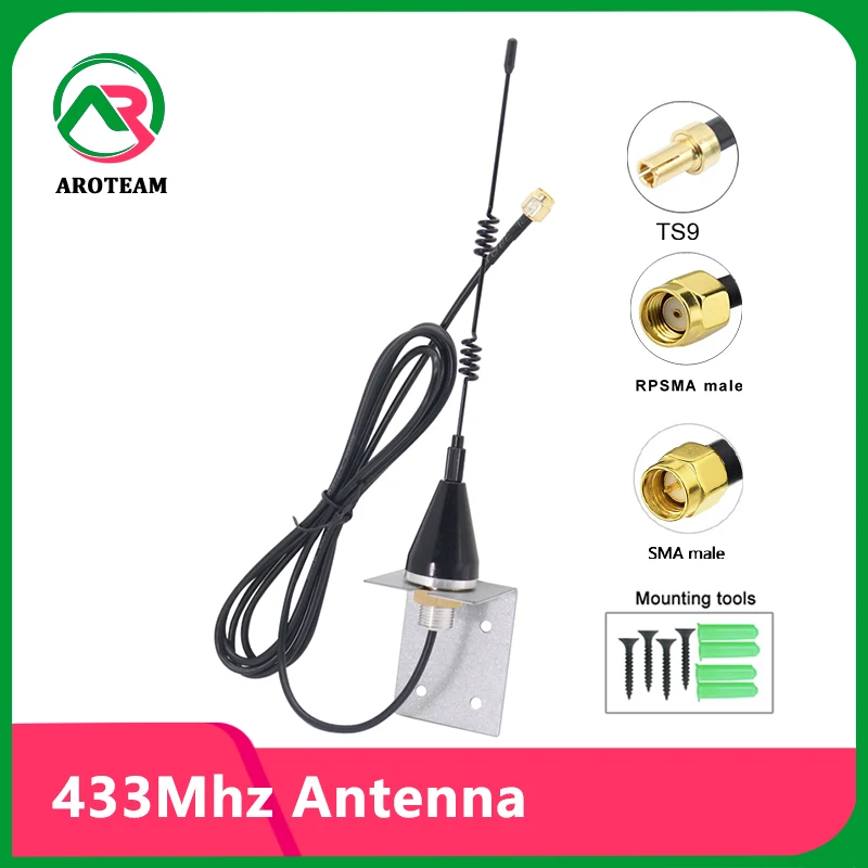 Крепление-кронштейн 433 МГц Lora Omni Wi-Fi антенна для усиления сигнала с высоким