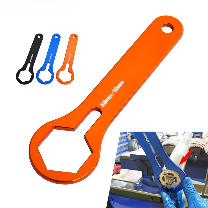 

Ключ вилочный NICECNC 50 мм, подходит для мотоцикла 125 250 300 350 400 450 EXC XCW EXCF 6D 2008-2022 SX SXF XC XCF 2007-2022