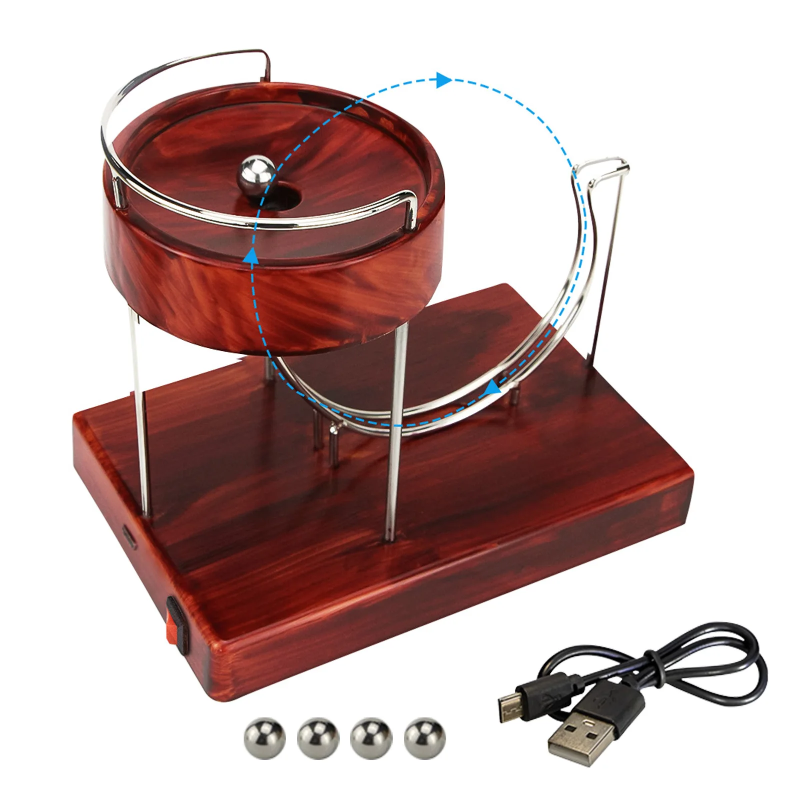 

Kinetic Art Wooden Sculpture Perpetual Motion Rolling Ball Perpetual Motion Machine Perpetual Marble Motion Machine Home Decor