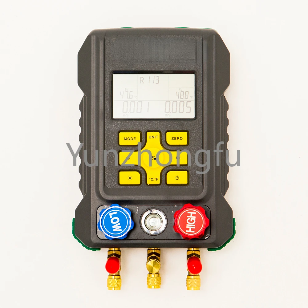 

DY521A Digital Hvac Vacuum Manometer Manifold Refrigerant Pressure Gauge Set Temperature Leakage Air Conditioner Tester Meter