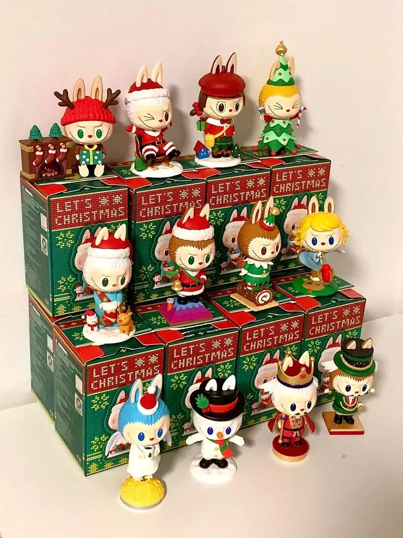 Новинка 2024 оригинальная Рождественская серия Labubu супер милая модная игрушка