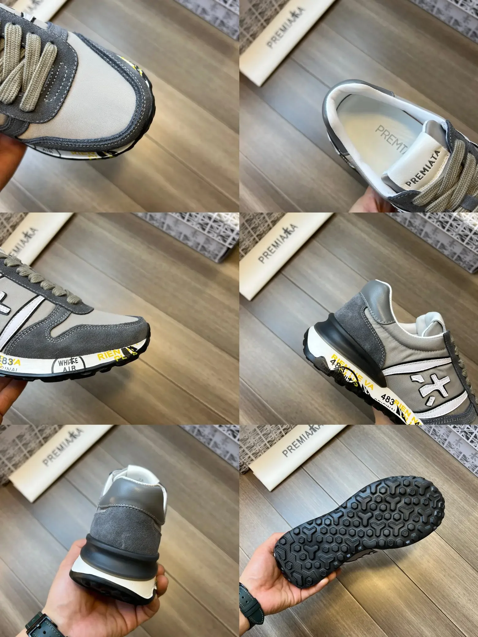 PREMIATA/Мужская модная удобная простая повседневная спортивная обувь в стиле ретро