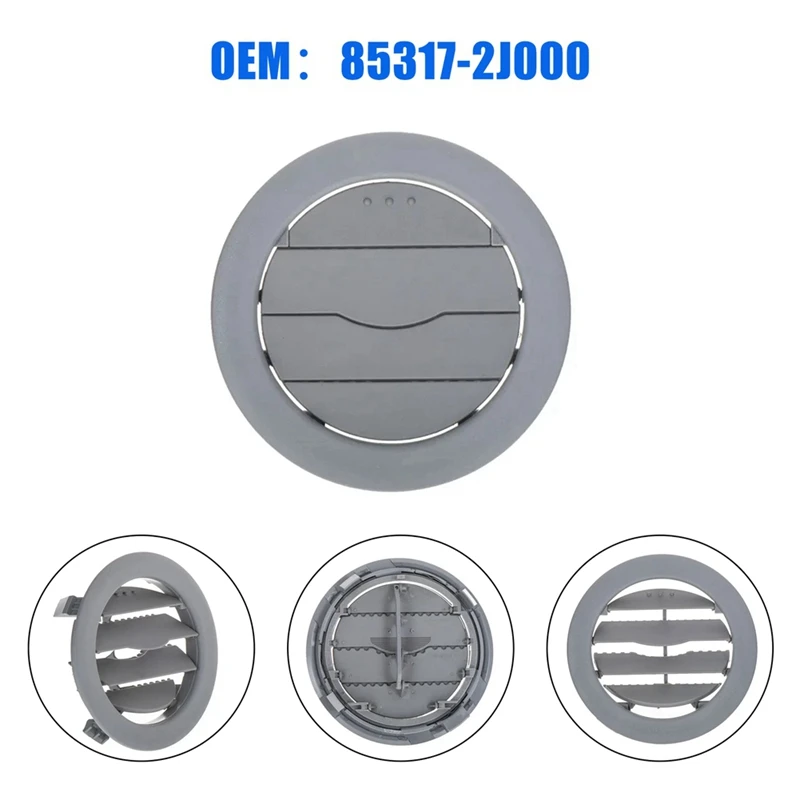 853172J000 Автомобильная решетка вентиляционного отверстия серая на крышу для Kia Sedona
