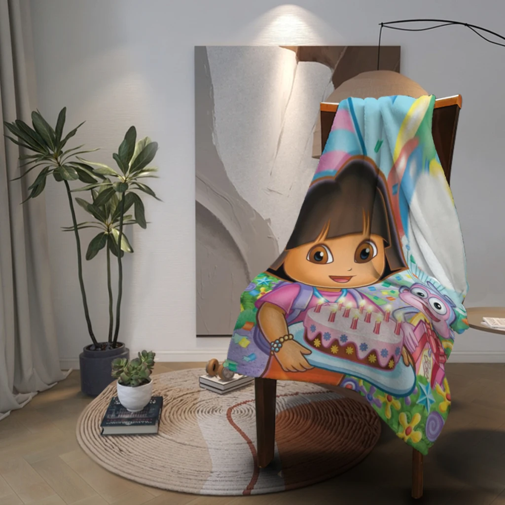 D-oraa Приключения удобное фланелевое одеяло пушистое мягкое украшение для спальни