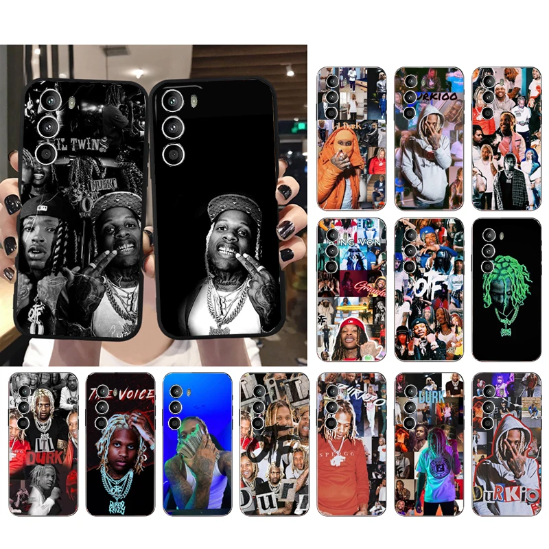 

Case for Motorola G22 G60 G52 G100 GStylus G30 G10 G20 G50 GPure E32 E20 E40 Edge20lite Pro OneAction Rapper lil Durk King Won