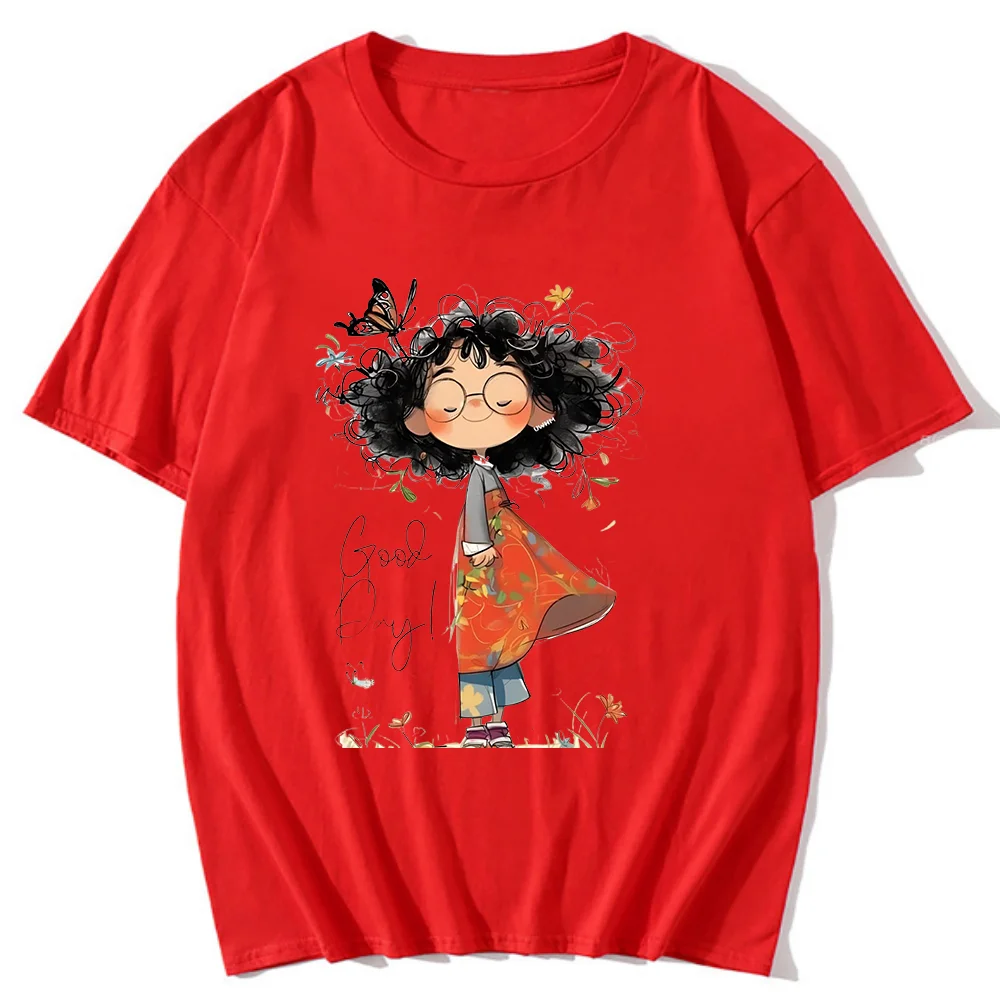 Женская футболка Manal Bashihab мультфильм из хлопка