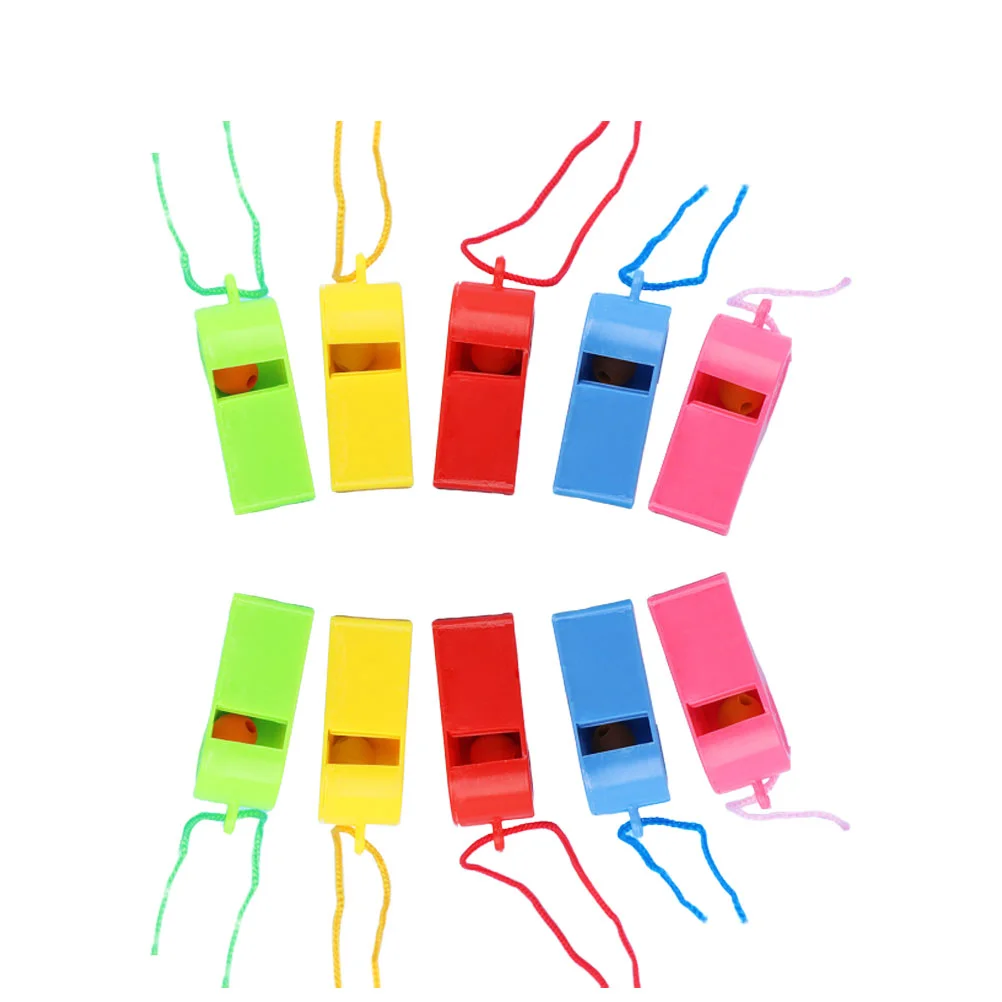 24 шт., прочные разноцветные свистки для рефери, спортивные товары для детей