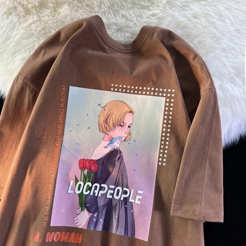 

Футболка женская с коротким рукавом и круглым вырезом, из чистого хлопка, размер 2XL