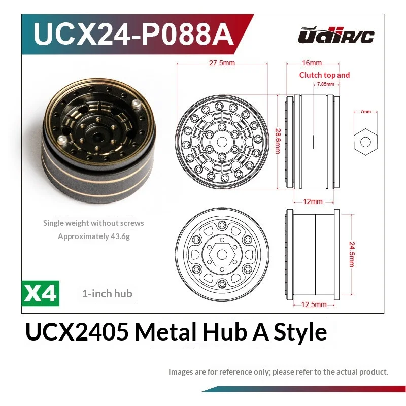 Фото Udirc Ucx1802: Улучшенные металлические аксессуары, соединитель ступицы колеса, рулевая рулевая колонка, кронштейн сервопривода передней и задней оси №5