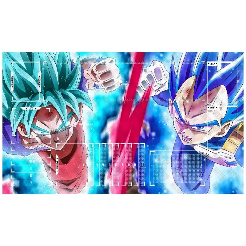 DRAGON BALL Card Pad Son Goku Vegeta IV Super Saiyan Diy Резиновый коврик для одного игрока Боевой Аниме