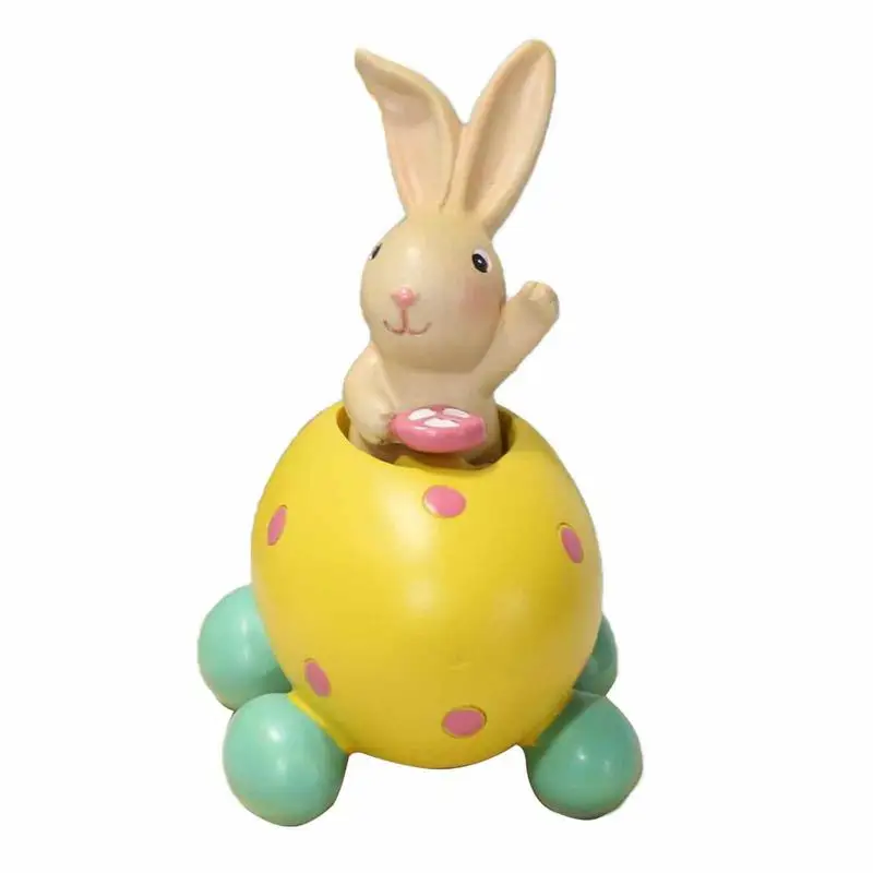 

Rabbit Statue Resin Cute Bunny Shape Sculpture Home Decoration Funny Outdoor Garden Decorations For Christmas Easter Holiday New