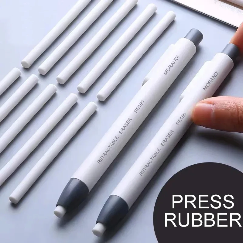 

Creative Press Retractable Pencil Eraser Correction Supplies Automatic Pencil Rubber Writing School Students Supplies Stationery