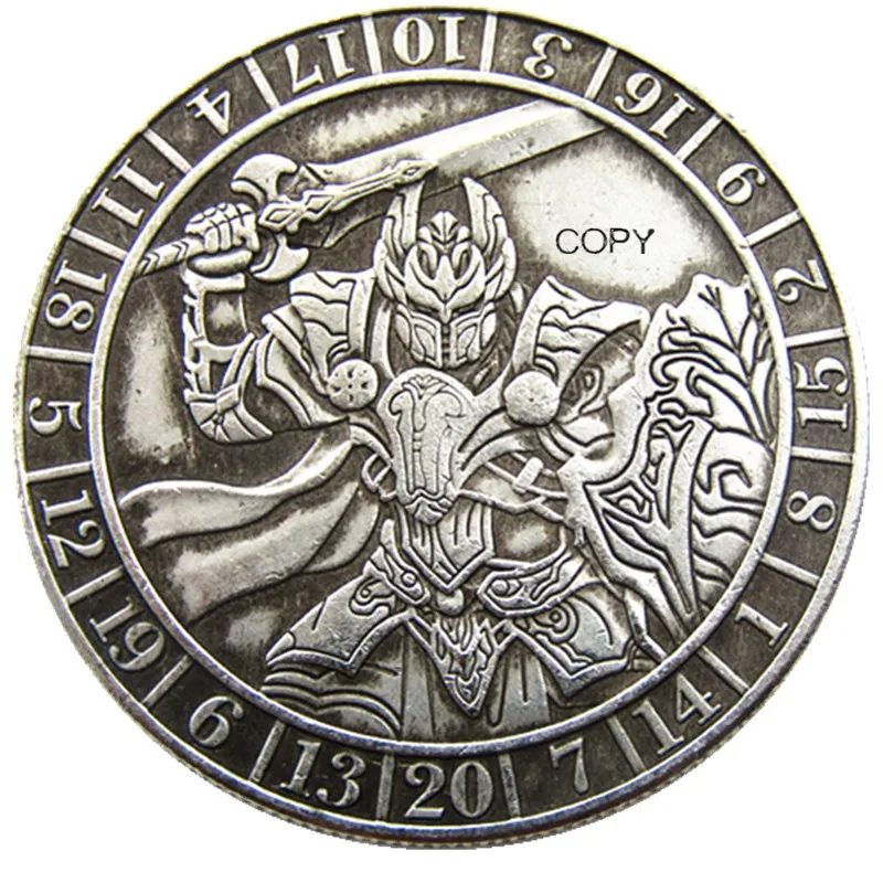 

HB(166)US Hobo Morgan Dollar Skull Zombie Zkeleton Silver Plated Copy Coins